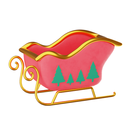 Trineo de navidad  3D Icon