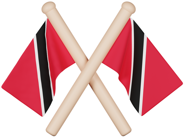 Trinidad and Tobago Flag  3D Icon