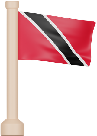 Trinidad and Tobago Flag  3D Icon