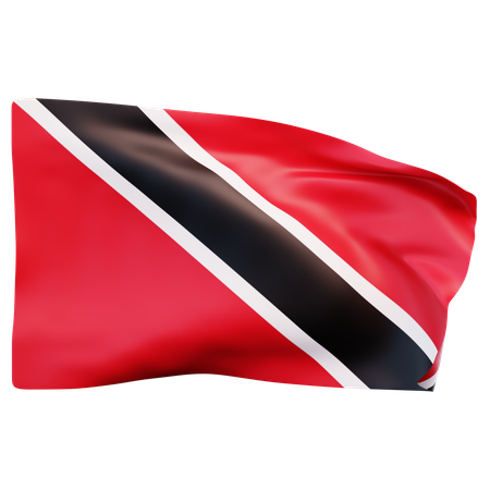 Flagge von Trinidad und Tobago  3D Icon