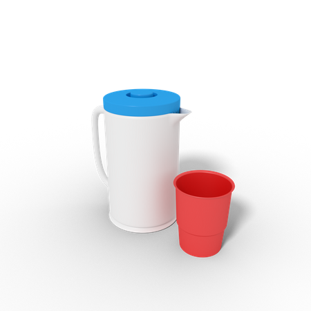 Trinken Teekanne und Tasse  3D Icon