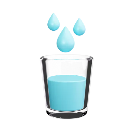 Wasser trinken  3D Icon