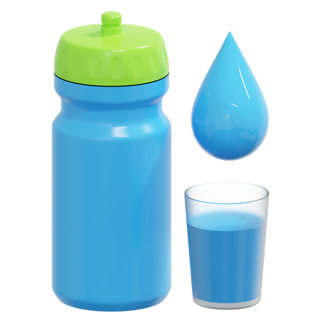 Wasser trinken  3D Icon