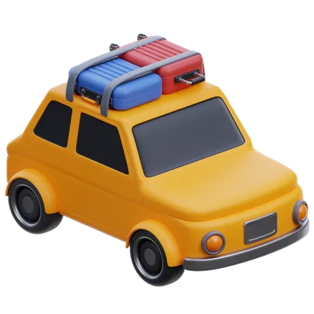 Trip Car  3D Icon