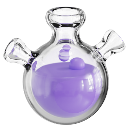 Triple bottom flask  3D Icon