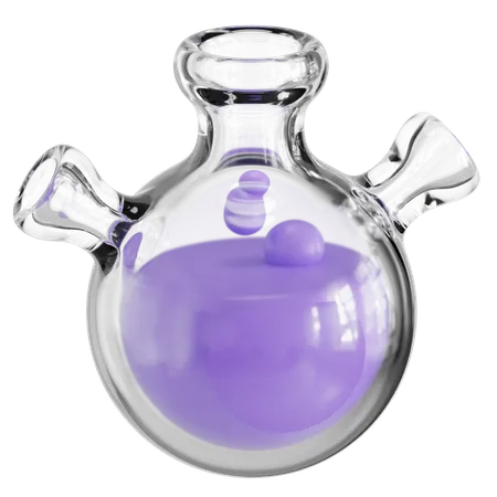 Triple Bottom Flask 3D Icon