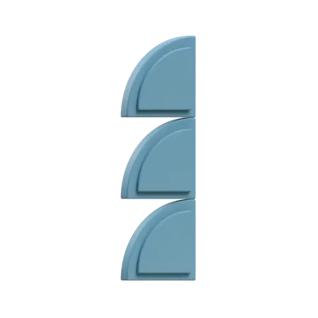 Triple-D Stack  3D Icon