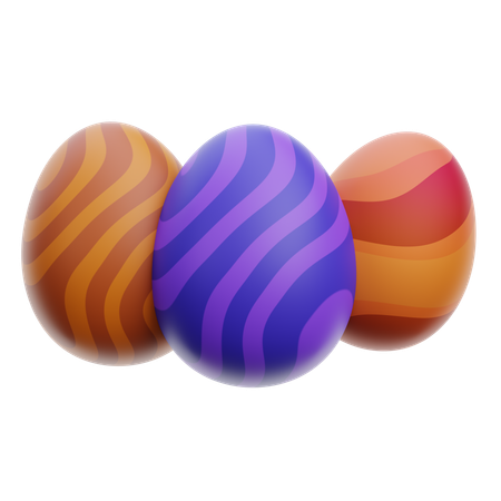 Triple Egg  3D Icon