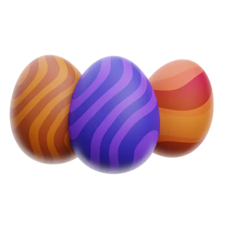 Triple Egg  3D Icon