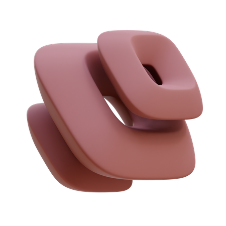 Triple Sharp Square  3D Icon