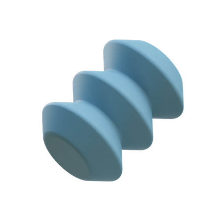 Triple Sharp Torus  3D Icon