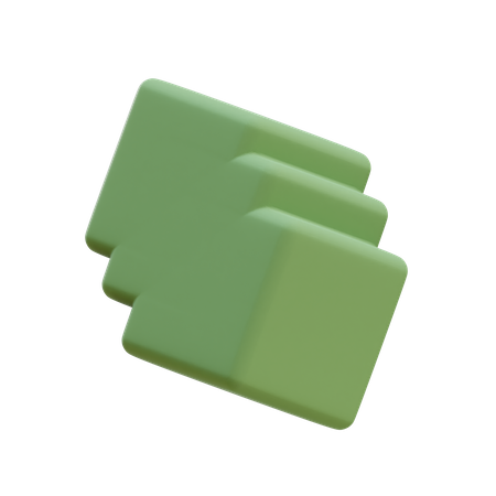 Triple Stack Cylinder  3D Icon