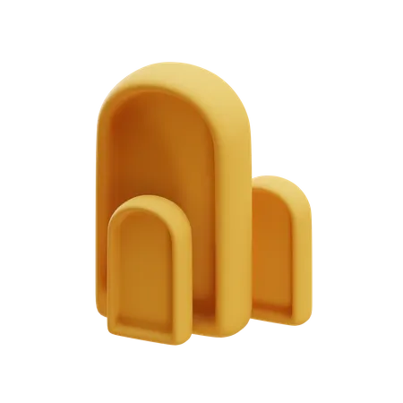 Triple Tombstone  3D Icon