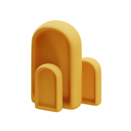Triple Tombstone  3D Icon