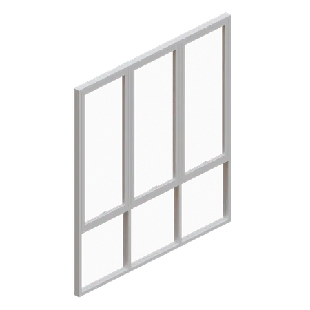 Triple Window  3D Icon