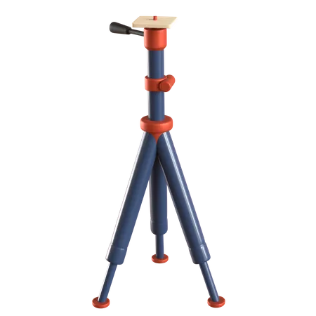 3 D Illustration Of Tripod With Different Angle 3 D Rendering On Transparant Background 3D Icon