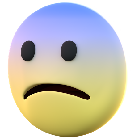 Triste  3D Icon