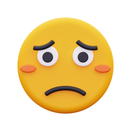 Triste  3D Icon