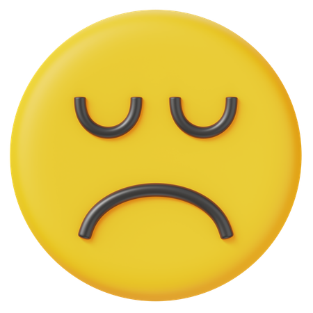 Triste  3D Icon