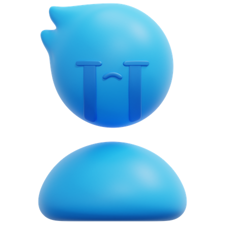 Triste  3D Icon