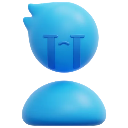 Triste  3D Icon