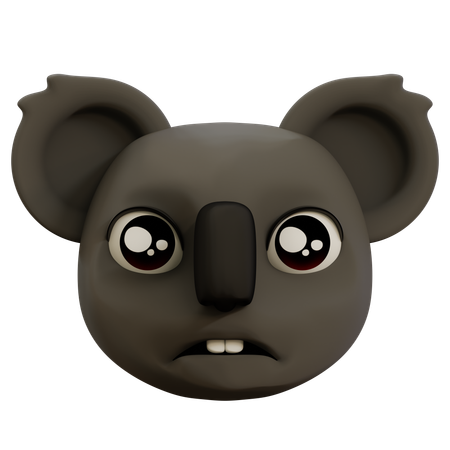 Emoji de coala triste  3D Icon