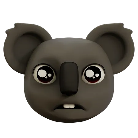 Emoji de coala triste  3D Icon