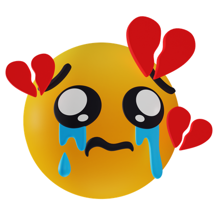 Emoji triste y desconsolado  3D Icon