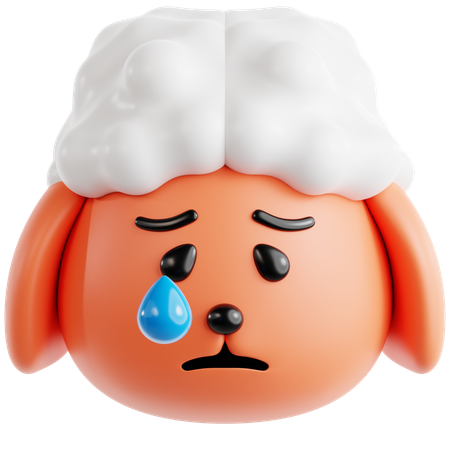 Cordeiro triste  3D Icon