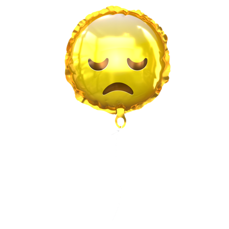 Ballon emoji triste  3D Icon