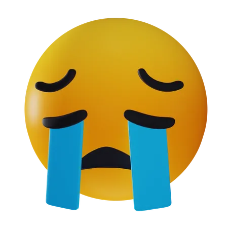 Emoji triste qui pleure  3D Icon