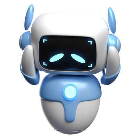 Robot triste  3D Icon