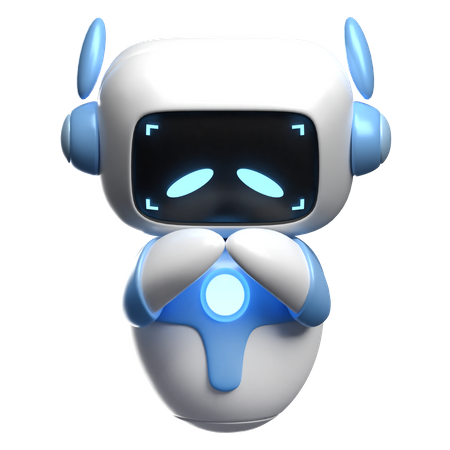 Robot triste  3D Icon