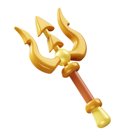 Triton's Trident  3D Icon