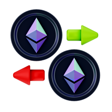 Troca de criptografia  3D Icon