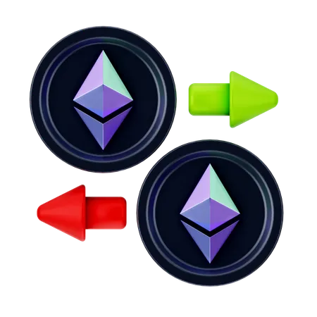 Troca de criptografia  3D Icon