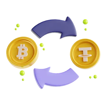 Troca de criptografia  3D Icon