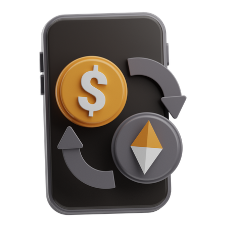 Troca de dinheiro  3D Icon