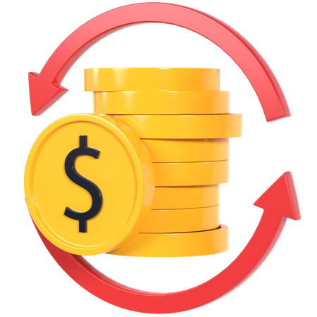 Troca de dinheiro  3D Icon