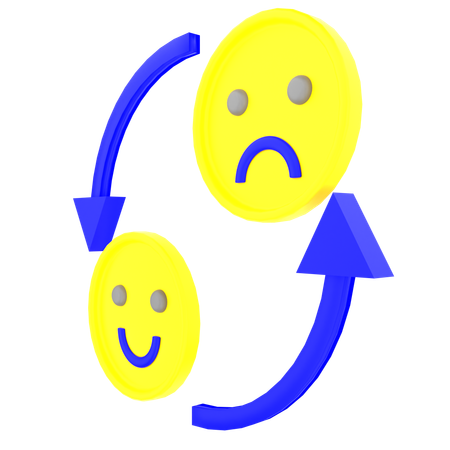 Troca de emoções  3D Icon