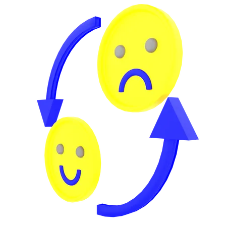 Troca de emoções  3D Icon