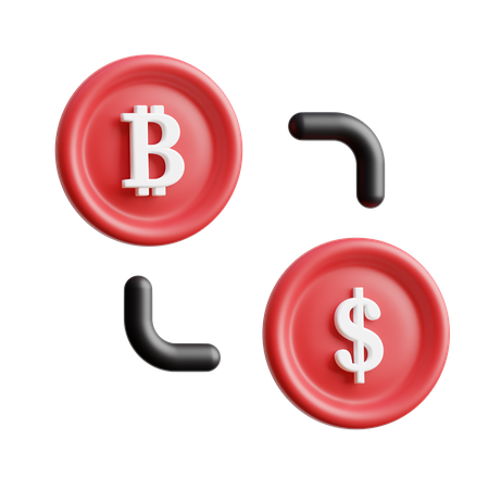 Troca de moedas  3D Icon