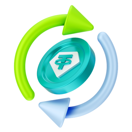 Troca de moedas  3D Icon