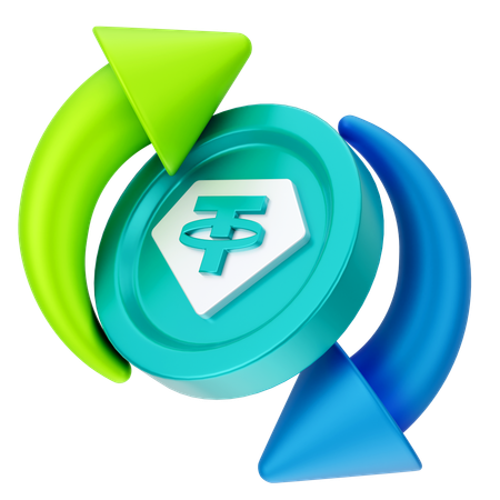 Troca de moedas  3D Icon