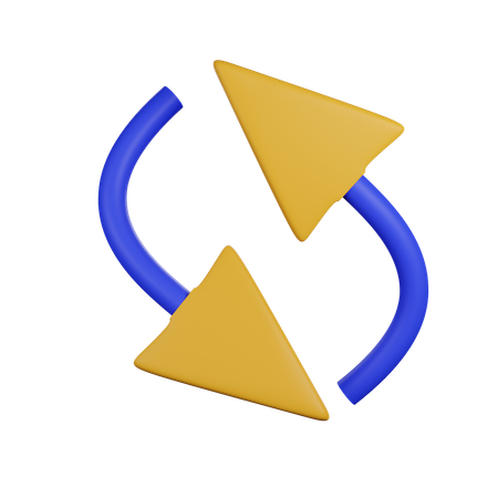 Seta de troca  3D Icon