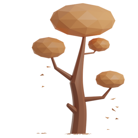Trockener Baum  3D Icon