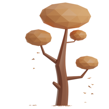 Trockener Baum  3D Illustration