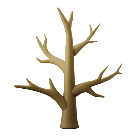 Trockener Baum  3D Icon
