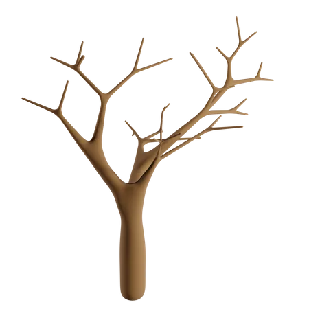 Trockener Baum  3D Icon