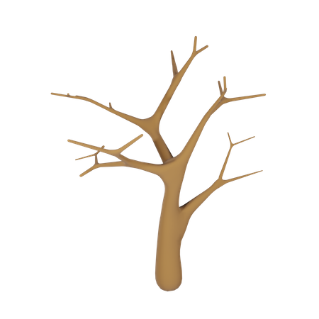 Trockener Baum  3D Icon